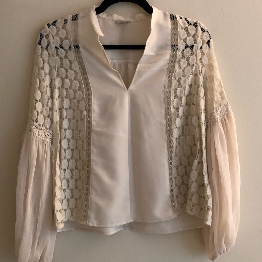 Bearded Ecote White Blouse